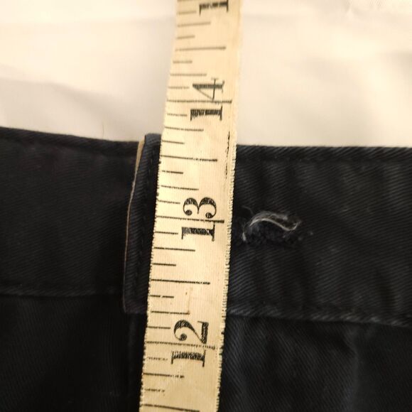 Vintage Chaps Ralph Lauren Mens 40x10 Navy Blue Chino Khaki Shorts Golf Casual - Picture 6 of 7